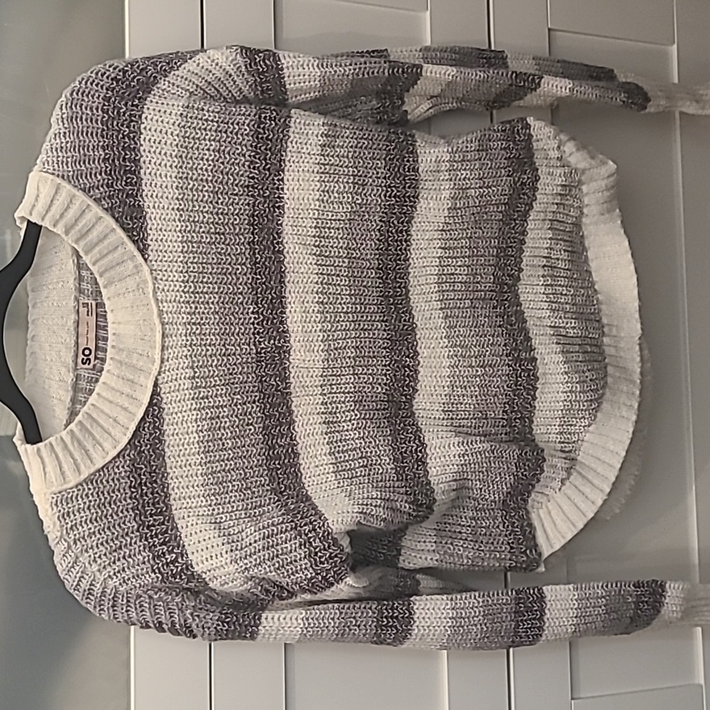 Grey stripped, XS, Kohls sweater